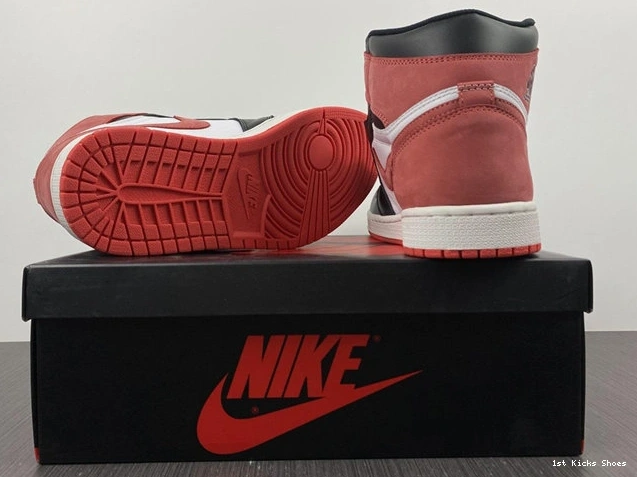 1st Kicks Shoes 3718 Bold Jordan1 555088- Red Retro Track 1015